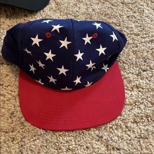 American flag trucker hat